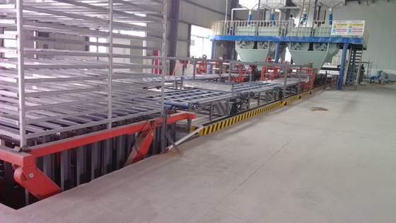a linha de produção automática completa 1500 da placa do cimento da fibra cobre a capacidade de produção