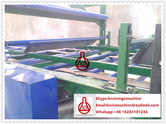 Linha de produção da placa do cimento da fibra do método da pasta do fluxo, rolo de aço da textura que forma a maquinaria