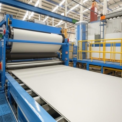 Linha de fabricação de chapas de fibra de cimento de última geração com resistência à compressão ≥ 20 MPa e isolamento acústico ≥ 45 dB