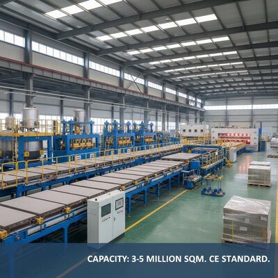 Linha de Produção de Painéis de Fibrocimento Personalizados com Capacidade de 3-5 Milhões de M² Padrão CE Garantindo Fabricação Consistente de Painéis
