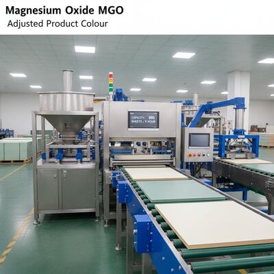 Linha de Produção de Placas de MgO Totalmente Automática com Cor e Capacidade de Produto Ajustáveis 600 Folhas 8 Horas para Uso Industrial