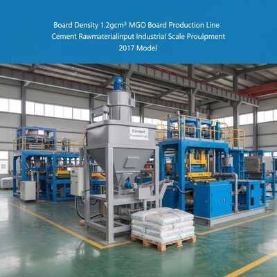 Densidade de placa 1.2gcm3 MgO Linha de produção de placa Cimento matérias-primas Input 2017 Modelo Equipamento de produção em escala industrial