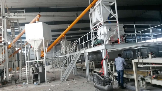 Máquinas de fabricação de portas para painéis de sandwich MgO ignífugos / placas de fibra de cimento