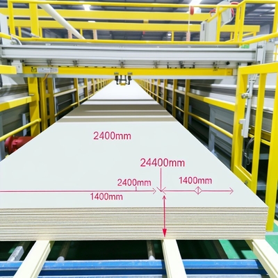 Linha de produção de placas de fibra de cimento à prova de fogo com comprimento 2400 mm e largura 1200 mm