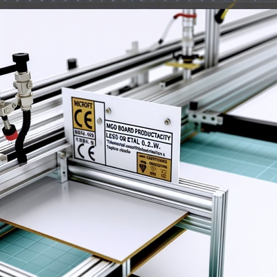Condutividade Térmica ≤0.2W/m.k Linha de Produção de Placa MgO com Certificação CE