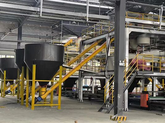 Linha de produção de placa de suporte de azulejo XPS de parede dupla 380v