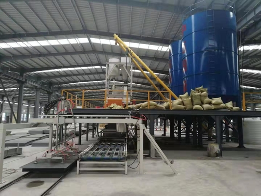 Linha de produção de placas de fibra de cimento à prova de fogo com comprimento 2400 mm e largura 1200 mm