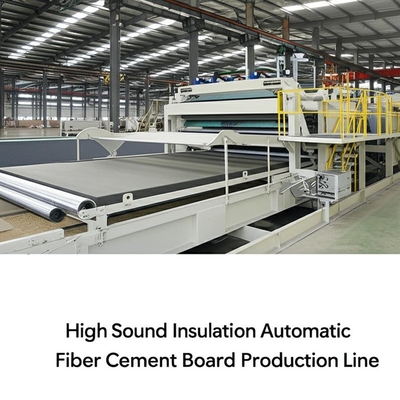 Linha de produção automática de placas de fibra de cimento de isolamento sonoro para materiais e eficiência