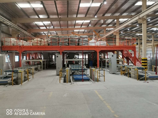 Linha de produção de placas de cimento com corte suave e preciso